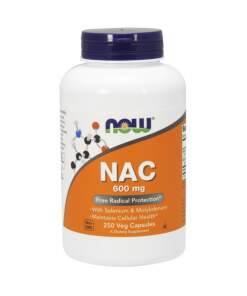 NOW - NAC s Selenom, 600 mg - 250 kapsula