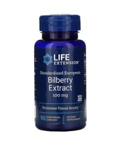 Life Extension - Bilberry Extract Standardized European 90 vcaps
