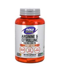 NOW Foods - Arginine & Citrulline - 120 vcaps