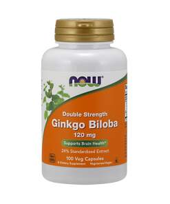 NOW Foods - Ginkgo Biloba Double Strength 120mg - 100 vcaps