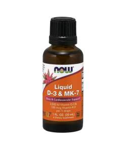 NOW Foods - Liquid D-3 & MK-7 30 ml.