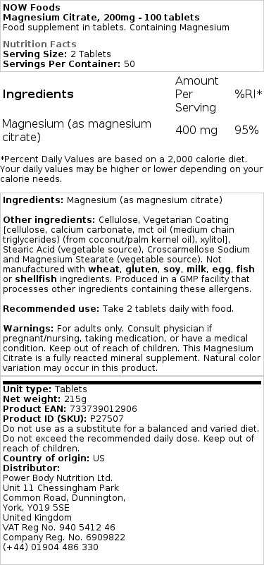 200mg - 250 tablets