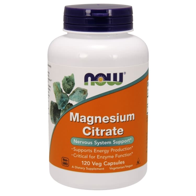 NOW Foods - Magnesium Citrate 400mg - 120 vcaps