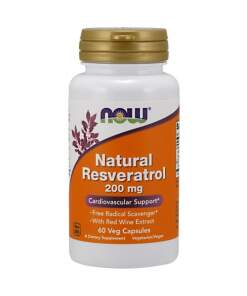 NOW Foods - Natural Resveratrol with Red Wine Extract