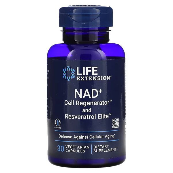 NAD+ Cell Regenerator & Resveratrol Elite - 30 vcaps