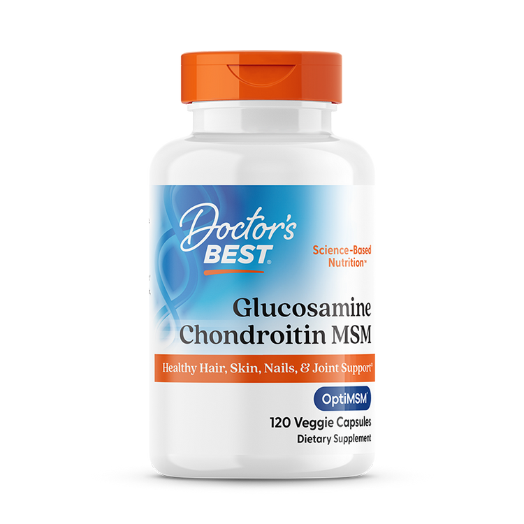 Doctor's Best - Glucosamin Chondroitin MSM med OptiMSM - 120 kapsler