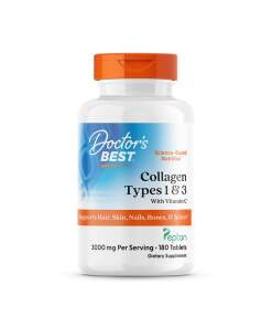 Doctor's Best - Kollagen Type 1 og 3 med Peptan og C-vitamin