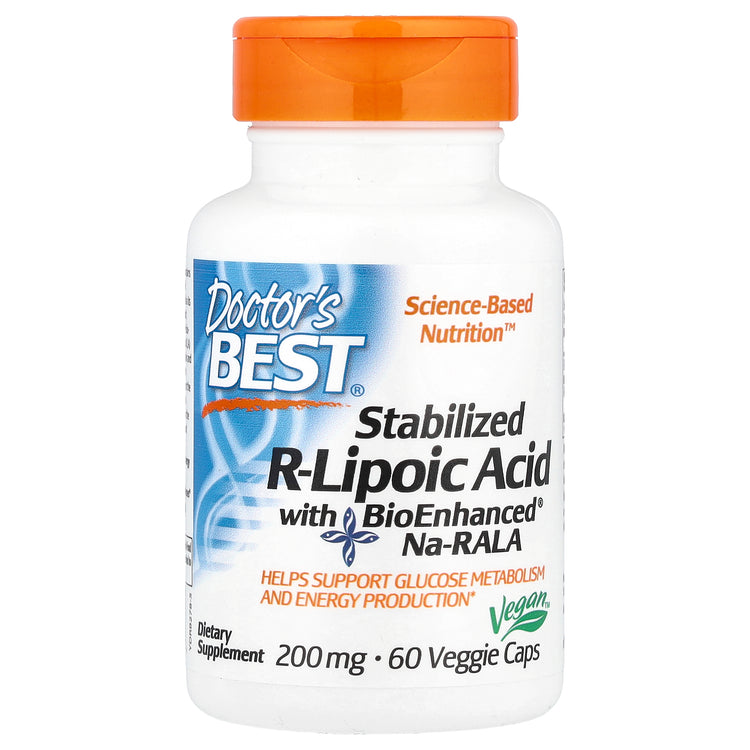 Doctor's Best - Stabiliseret R-Lipoic Acid med Bioforbedret Na-RALA