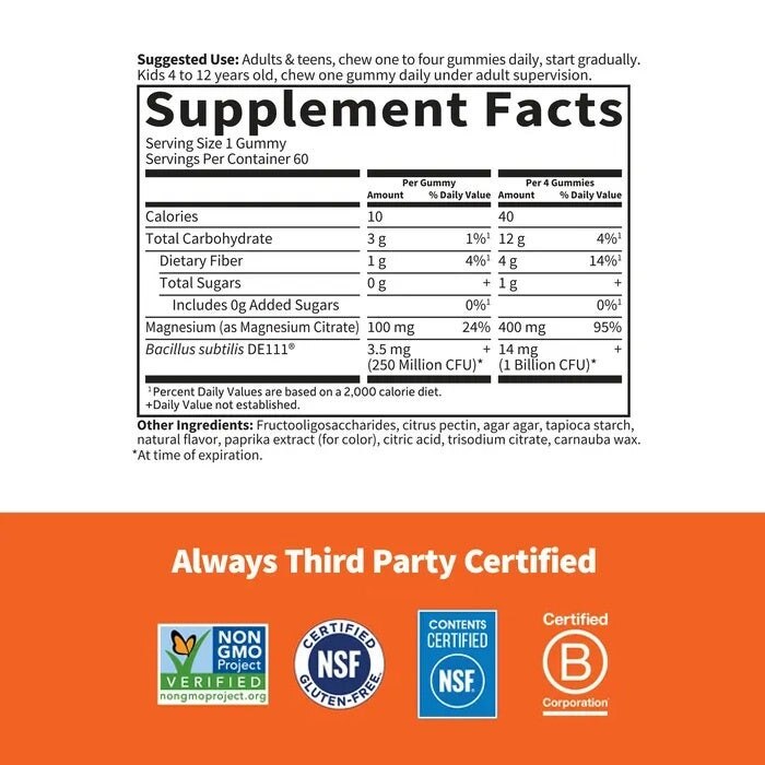 Appelsincreme - 60 tyggegummier