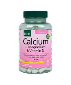 Holland & Barrett - Calcium + Magnesium & Vitamin D - 120 vegetariske tabletter