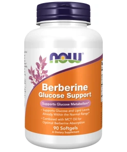 NOW Foods - Berberin Glukosestøtte - 90 bløde kapsler