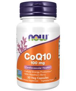 NOW Foods - CoQ10 med Hagtornsbær