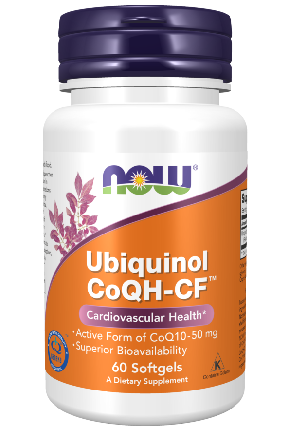 NOW Foods - Ubiquinol CoQH-CF - 60 bløde kapsler