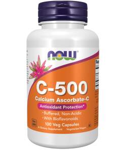 NOW Foods - Vitamin C-500 Calcium Ascorbate-C - 250 kapsler