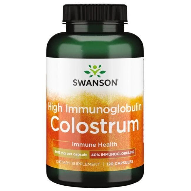 SWANSON Høj IG Kolostrum 500mg 120 kapsler