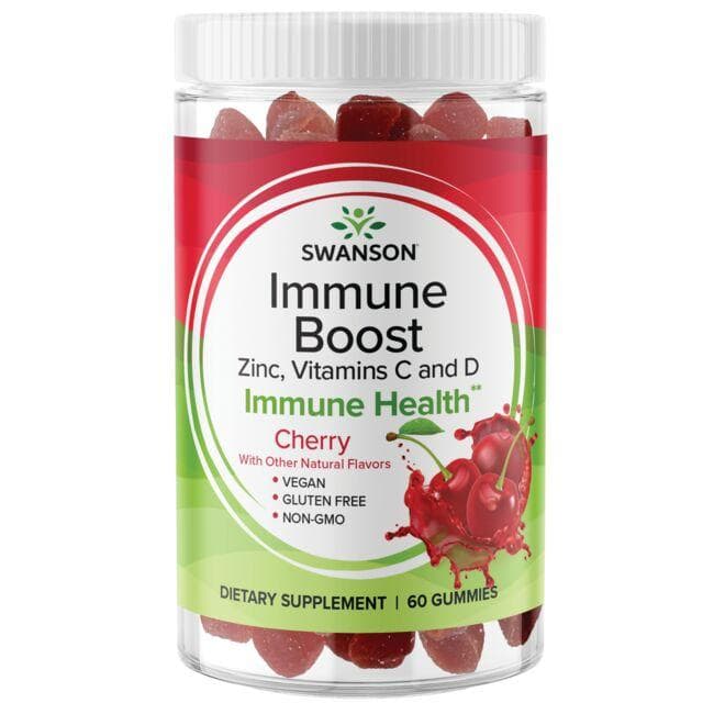 SWANSON Immune Boost smag af hindbær 60 gummibamser