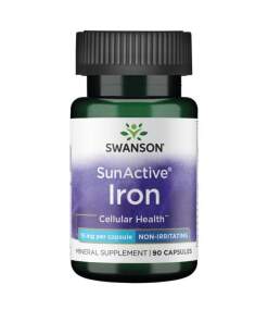 SWANSON SunActive ¯elazo 15mg 90 kapsler