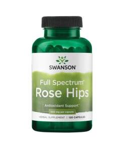 SWANSON Vild Rose 500 mg 120 kapsler