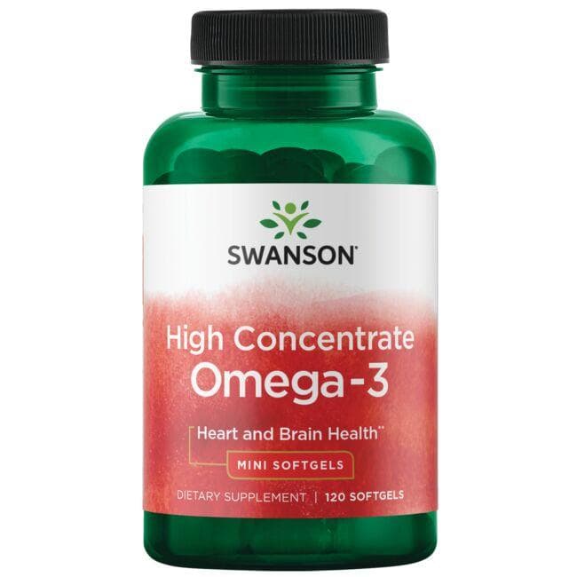 Swanson - Højkoncentreret Omega-3 - 120 bløde kapsler