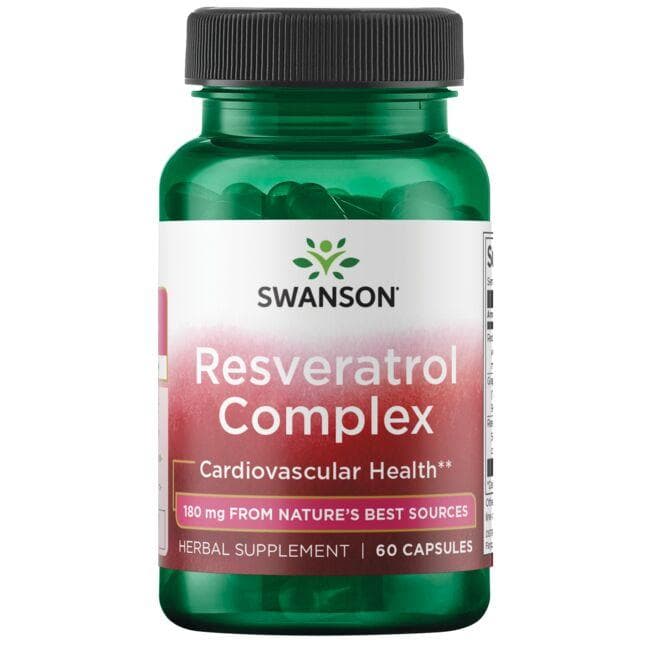 Swanson - Resveratrol Kompleks - 60 kapsler
