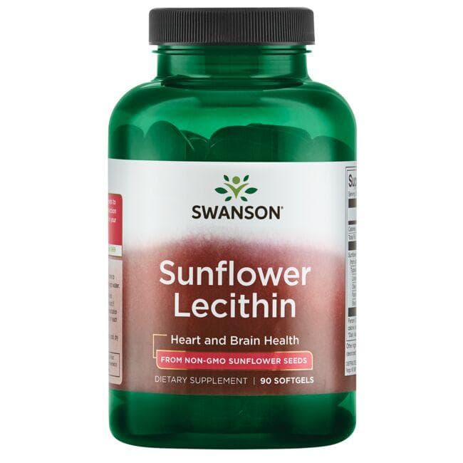 Swanson - Solsikke Lecithin - 90 bløde kapsler