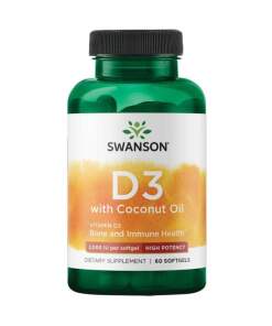 Swanson - Vitamin D-3 med kokosolie