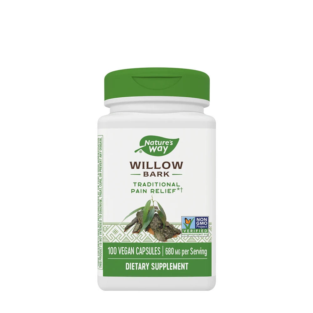 Natures Way Willow Bark (100 Veg Capsules)