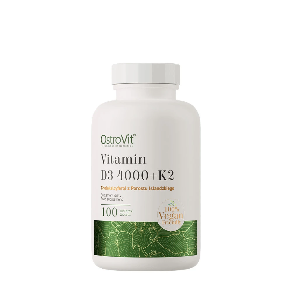 Ostrovit D3 4000 IU + K2 VEGE (100 Tablets)
