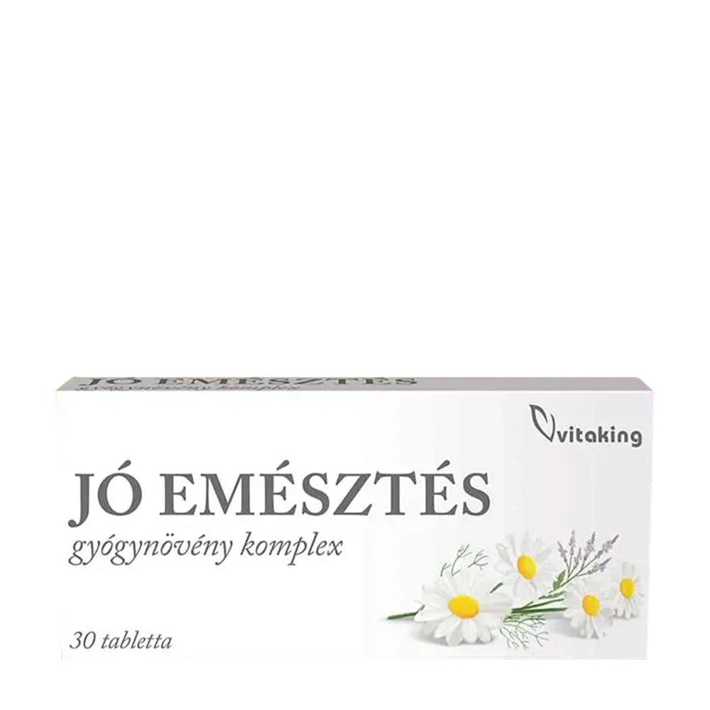 Vitaking Jó Emésztés - Herbal Complex For Digestive Support (30 Tablets)
