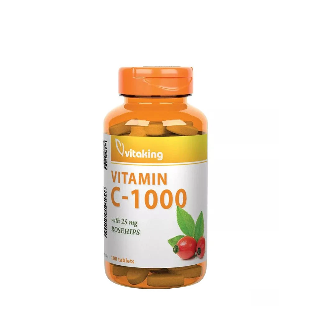 Vitaking Vitamin C 1000 mg with Rosehip (100 Tablets)