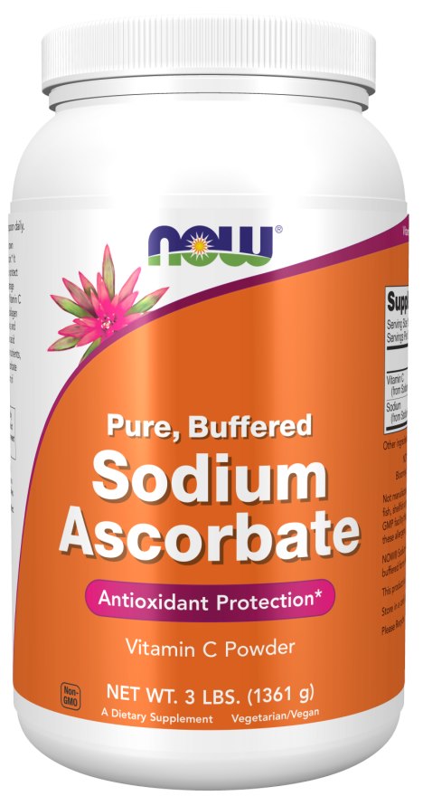 NOW FOODS Sodium Ascorbate Powder (1361 g / 3 lbs.)