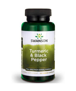 Swanson Curcumin & Berberine with Black Pepper 60 capsules