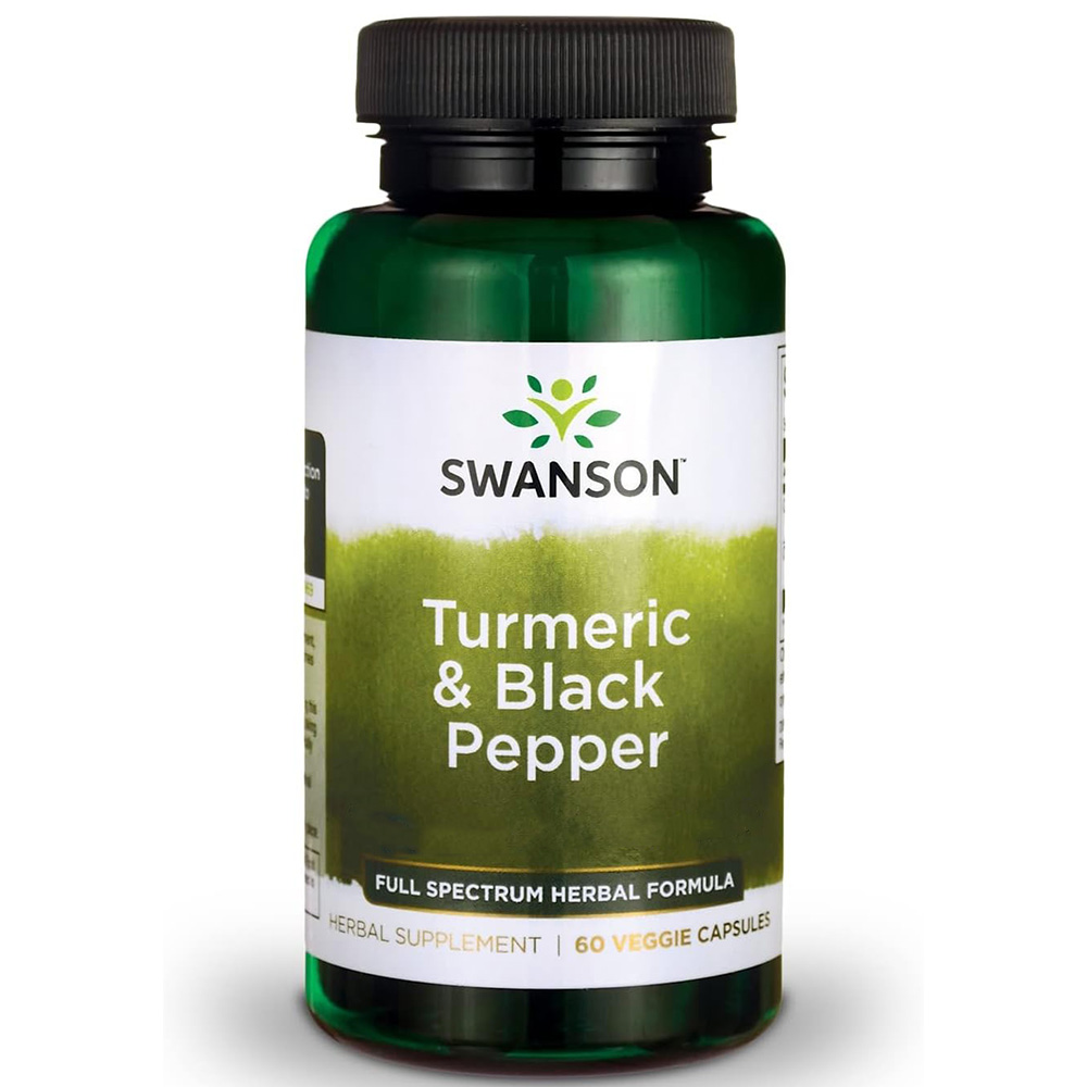 Swanson Curcumin & Berberine with Black Pepper 60 capsules