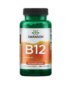 Swanson Vitamin B12 500mcg 250 capsules